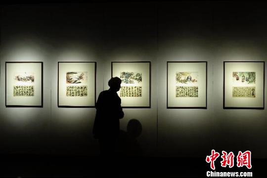 图为第三届杭州中国画双年展。　李晨韵　摄