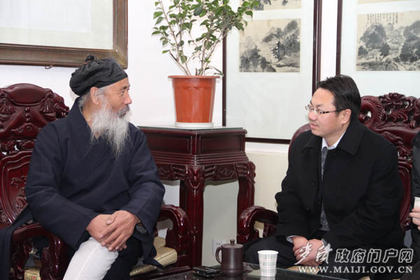 蒲军 何东赴楼观台看望中国道教协会会长任法融-道音文化