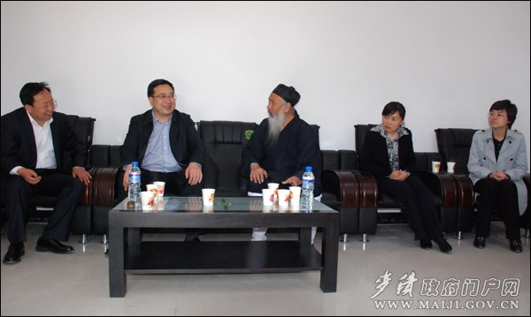 任法融会长视察凤凰山文化活动广场建设情况