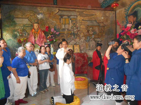 台湾道教朝圣团在西安青华宫朝拜樊梨花元帅-道音文化