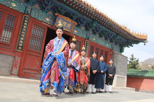 清明节北京居庸关都城隍庙举行祈福仪式