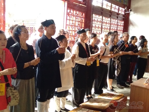 台湾正宗全真道教会参访团一行前往栖霞太虚宫参访交流