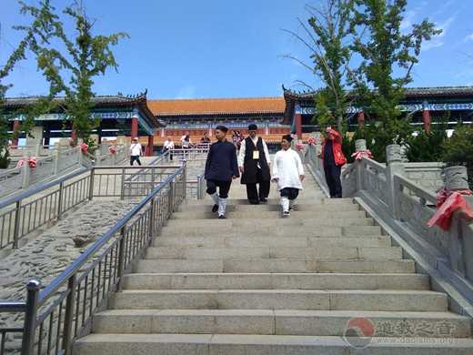 台湾正宗全真道教会参访团一行前往栖霞太虚宫参访交流