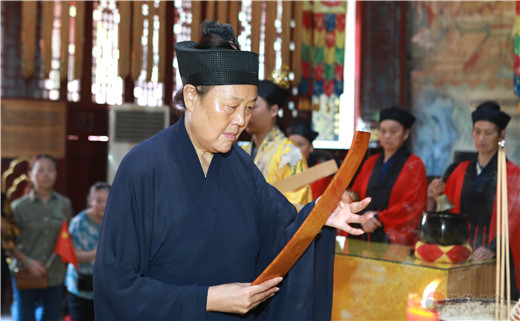 武汉长春观举行庆祝新中国成立七十周年祝国迎祥法会