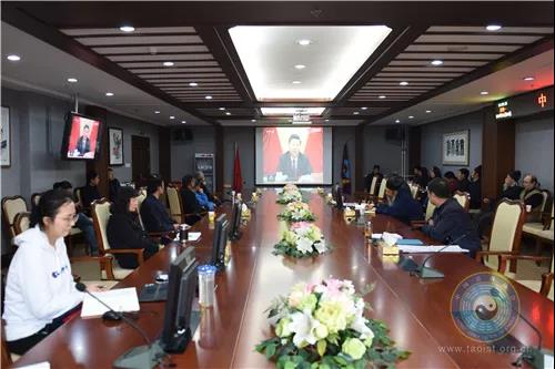 中国道教协会组织全体道职员工学习十九届四中全会精神