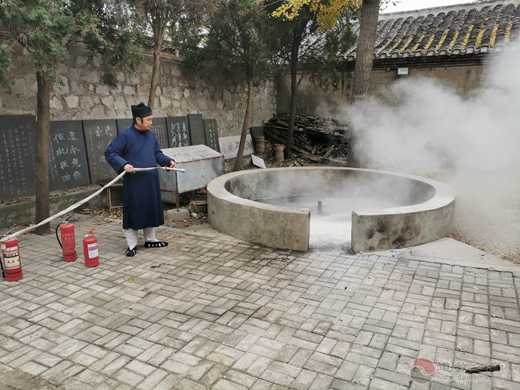 蚌埠市涂山禹王宫开展“冬季防火演练活动”