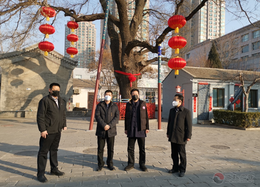 北京市民族宗教委领导赴吕祖宫、东岳庙慰问并检查防疫工作落实情况