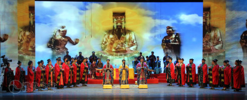 西安八仙宫经乐团参加第十四届道教音乐会演出