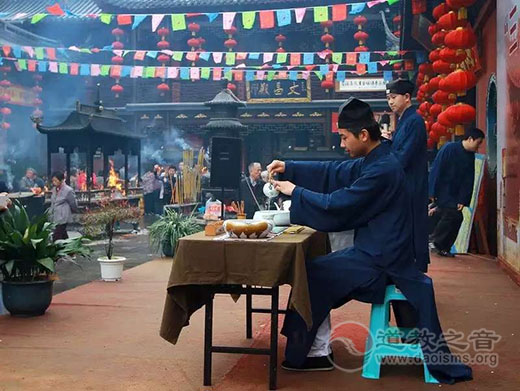 上海浦东崇福道院举行2016三月半圣堂庙会