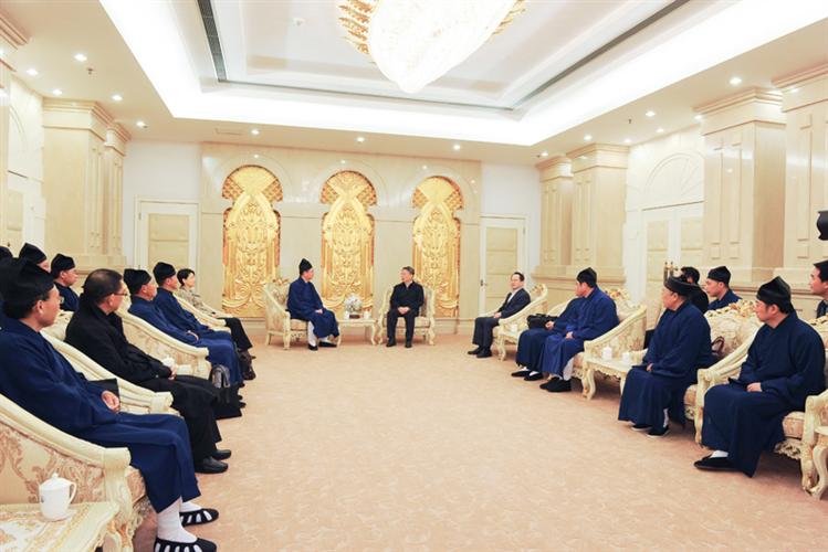 上海市委统战部领导会见市道教协会领导班子