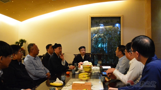 中国道教协会副会长张诚达一行赴上海参访交流