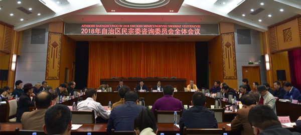 2018年广西壮族自治区民宗委咨询委员会召开全体会议