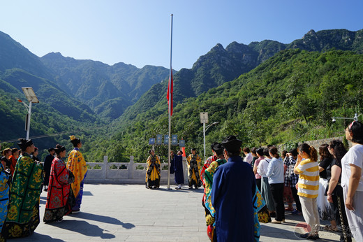 北京市上英水真武庙举行庆祝新中国成立70周年祈福法会