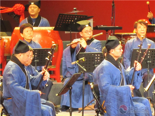 上海城隍庙道乐团参加第十六届长三角民族乐团展演活动