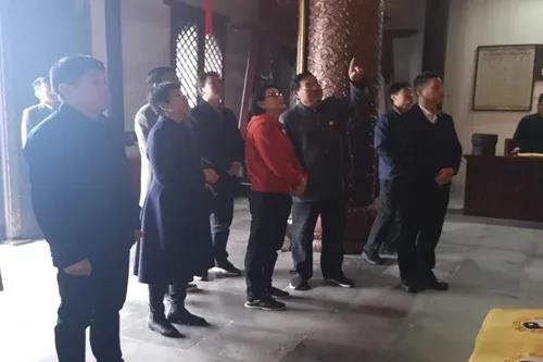 宁波市民族宗教事务局局长金黎萍一行到茅山考察