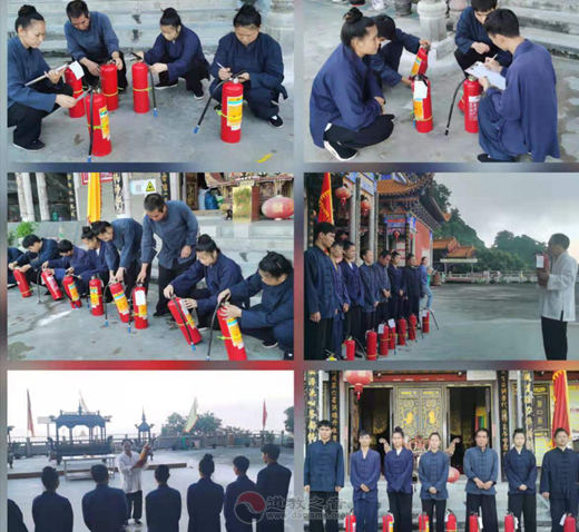 广西桂平市道教协会举办消防安全应急演练活动