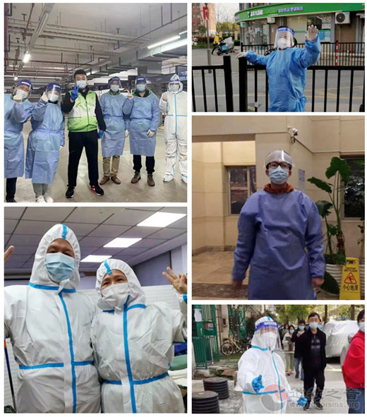 上海城隍庙教职人员和志愿者积极参与抗疫