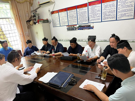 黄冈市道教协会前往白莲河柳仙观调研并开展六月宗教中国化主题活动日活动